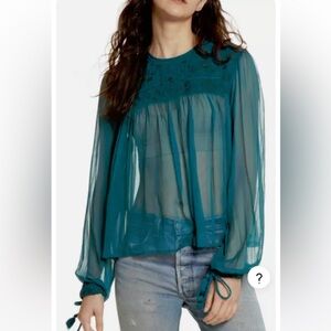 Free people sheer top size small